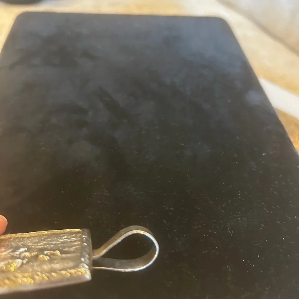 Stunning 925 Stamped Sterling Silver Sacred Heart Pendant - Picture 10 of 14